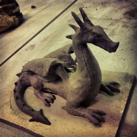 Known For. . Dragon clay sculpture